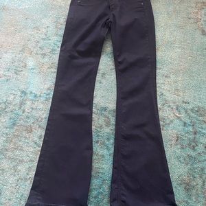 Black rag and bone size 25 black wide legs jeans. Worn 1x